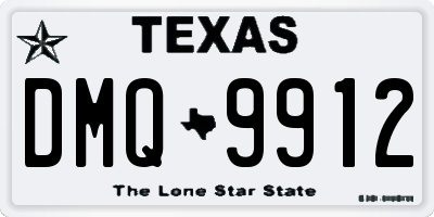 TX license plate DMQ9912