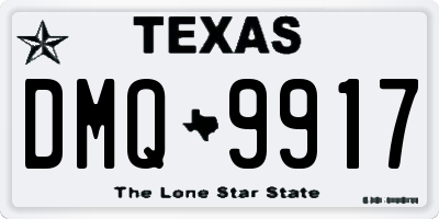 TX license plate DMQ9917