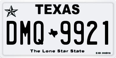 TX license plate DMQ9921