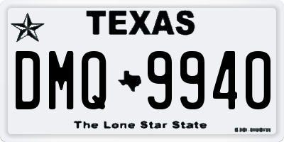 TX license plate DMQ9940