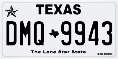 TX license plate DMQ9943