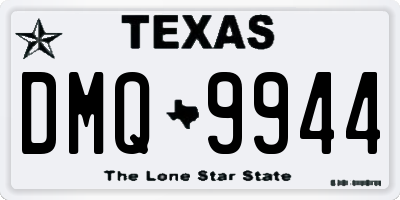 TX license plate DMQ9944