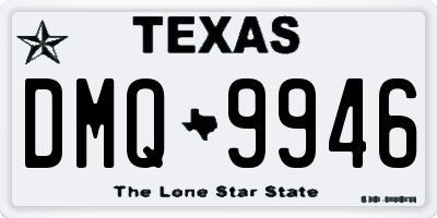TX license plate DMQ9946