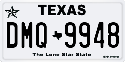 TX license plate DMQ9948