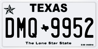 TX license plate DMQ9952