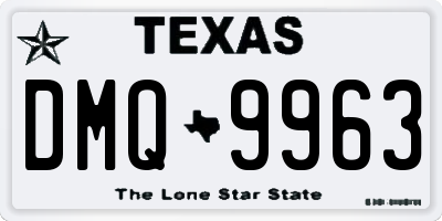 TX license plate DMQ9963