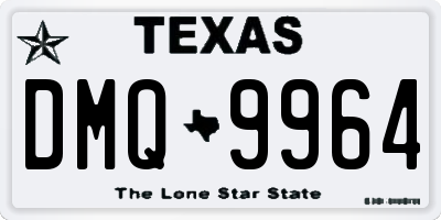 TX license plate DMQ9964