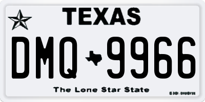 TX license plate DMQ9966