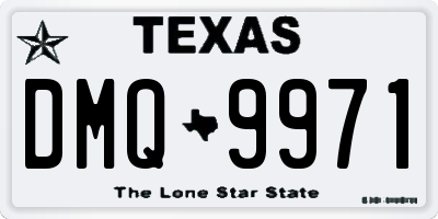 TX license plate DMQ9971