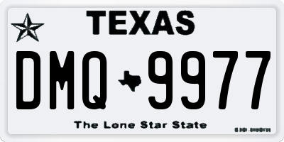 TX license plate DMQ9977