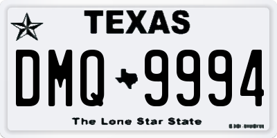 TX license plate DMQ9994