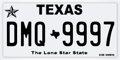 TX license plate DMQ9997