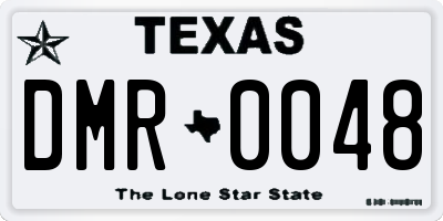 TX license plate DMR0048