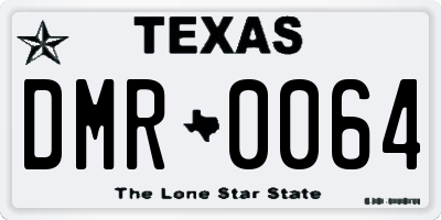 TX license plate DMR0064