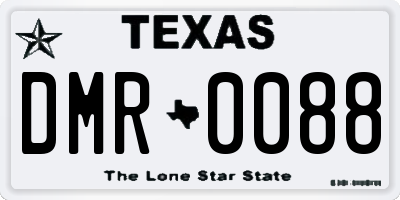 TX license plate DMR0088