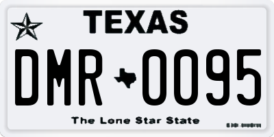 TX license plate DMR0095