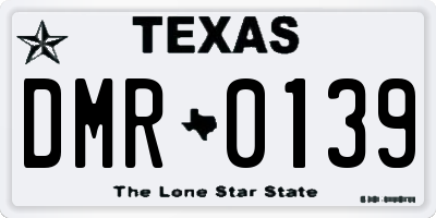 TX license plate DMR0139