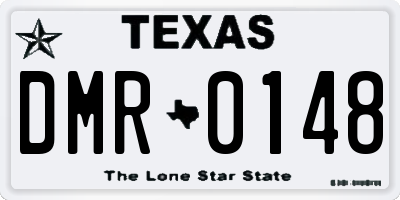 TX license plate DMR0148