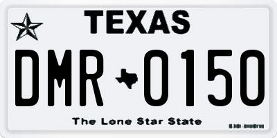 TX license plate DMR0150