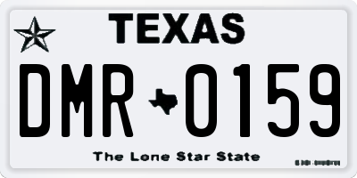 TX license plate DMR0159