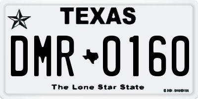TX license plate DMR0160