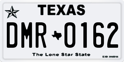 TX license plate DMR0162