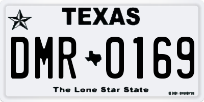 TX license plate DMR0169