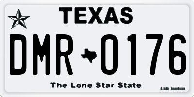 TX license plate DMR0176