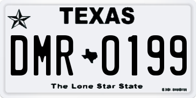 TX license plate DMR0199