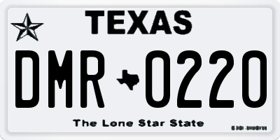 TX license plate DMR0220