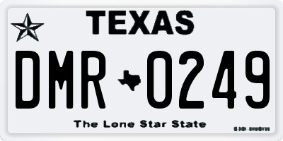 TX license plate DMR0249