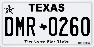 TX license plate DMR0260