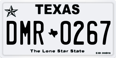 TX license plate DMR0267