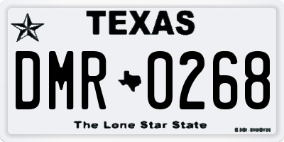 TX license plate DMR0268