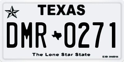 TX license plate DMR0271
