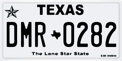 TX license plate DMR0282