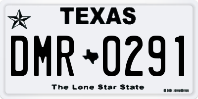 TX license plate DMR0291