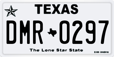 TX license plate DMR0297