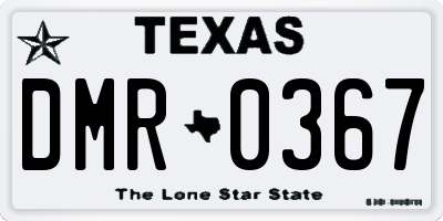 TX license plate DMR0367