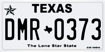 TX license plate DMR0373