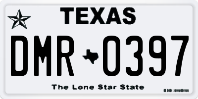 TX license plate DMR0397