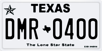 TX license plate DMR0400