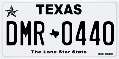TX license plate DMR0440