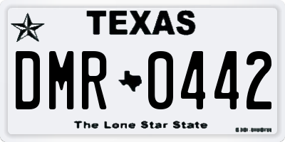TX license plate DMR0442