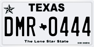 TX license plate DMR0444