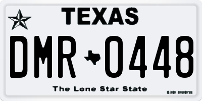 TX license plate DMR0448