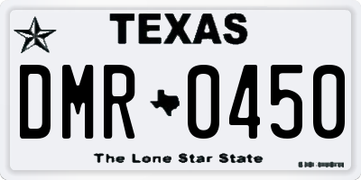 TX license plate DMR0450