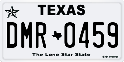 TX license plate DMR0459