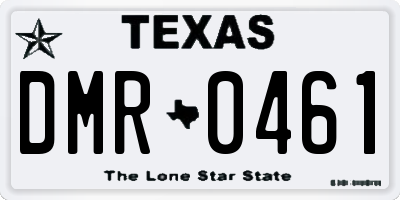 TX license plate DMR0461