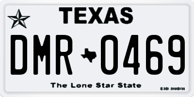 TX license plate DMR0469